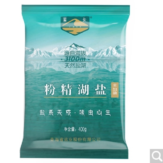 食盐青盐加碘盐粉精湖盐茶卡盐青海特产400克/袋